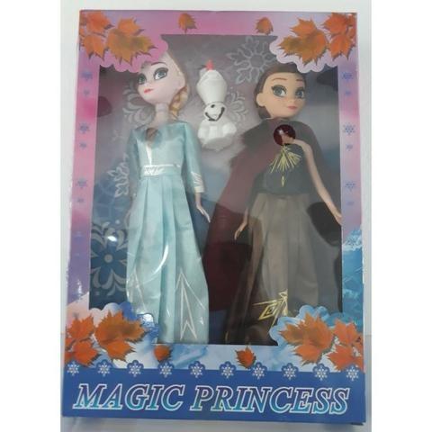 Bonecas Frozen 2 - Kit Anna e Elsa Com Olaf - Foto 3