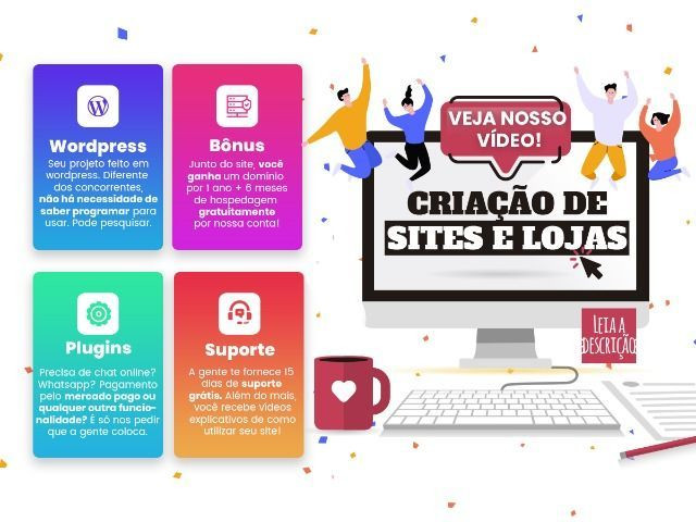 Criação de sites / lojas + benefícios
