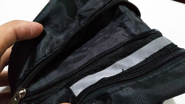 Bolsa para selim engate rápido com fita iluminação.. Tamanho duplo - Foto 4