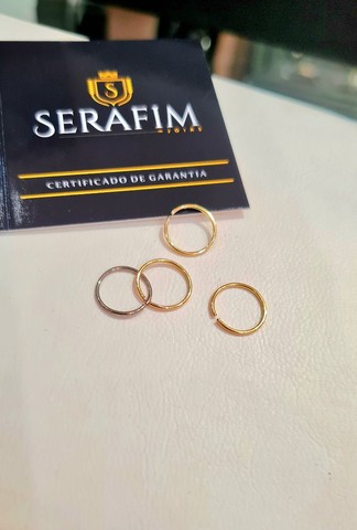 Piercing p/ Nariz Argolinha Ouro - Foto 3