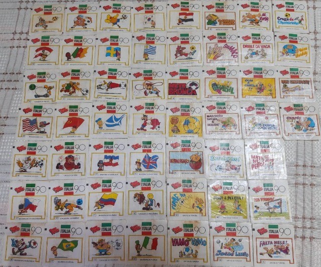 Ping Pong Figurinhas da Copa 1990 - Ótimo estado - Valor unitário