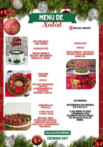 Menu de natal 