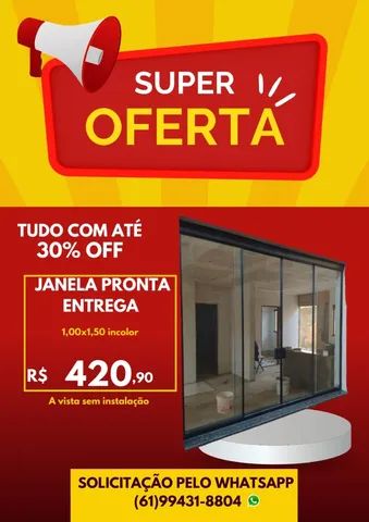 Janela de Blindex na Promoção, Últimas unidades !
