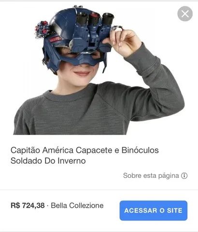 Capitão América capacete e binóculo  - Foto 4