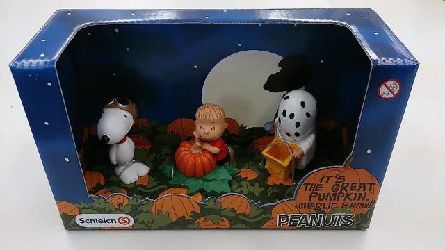 Charlie Brown E Snoopy Halloween Scenery Pack Schleich - Foto 2