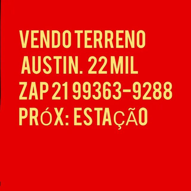 Captação de Terreno para locação na Rua Thimóteo Francisco Pereira, Austin, Nova Iguaçu, RJ