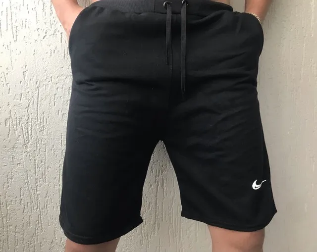 Bermuda moletom masculina short moletom