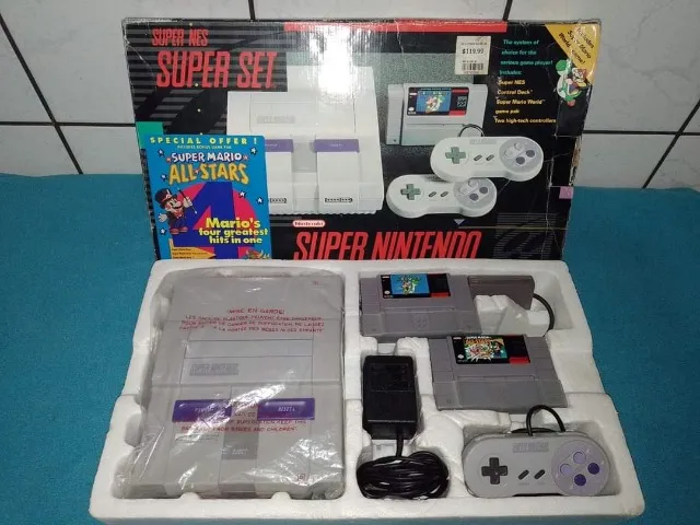 Super Nintendo todo Original na Caixa. Lance Livre. Aco