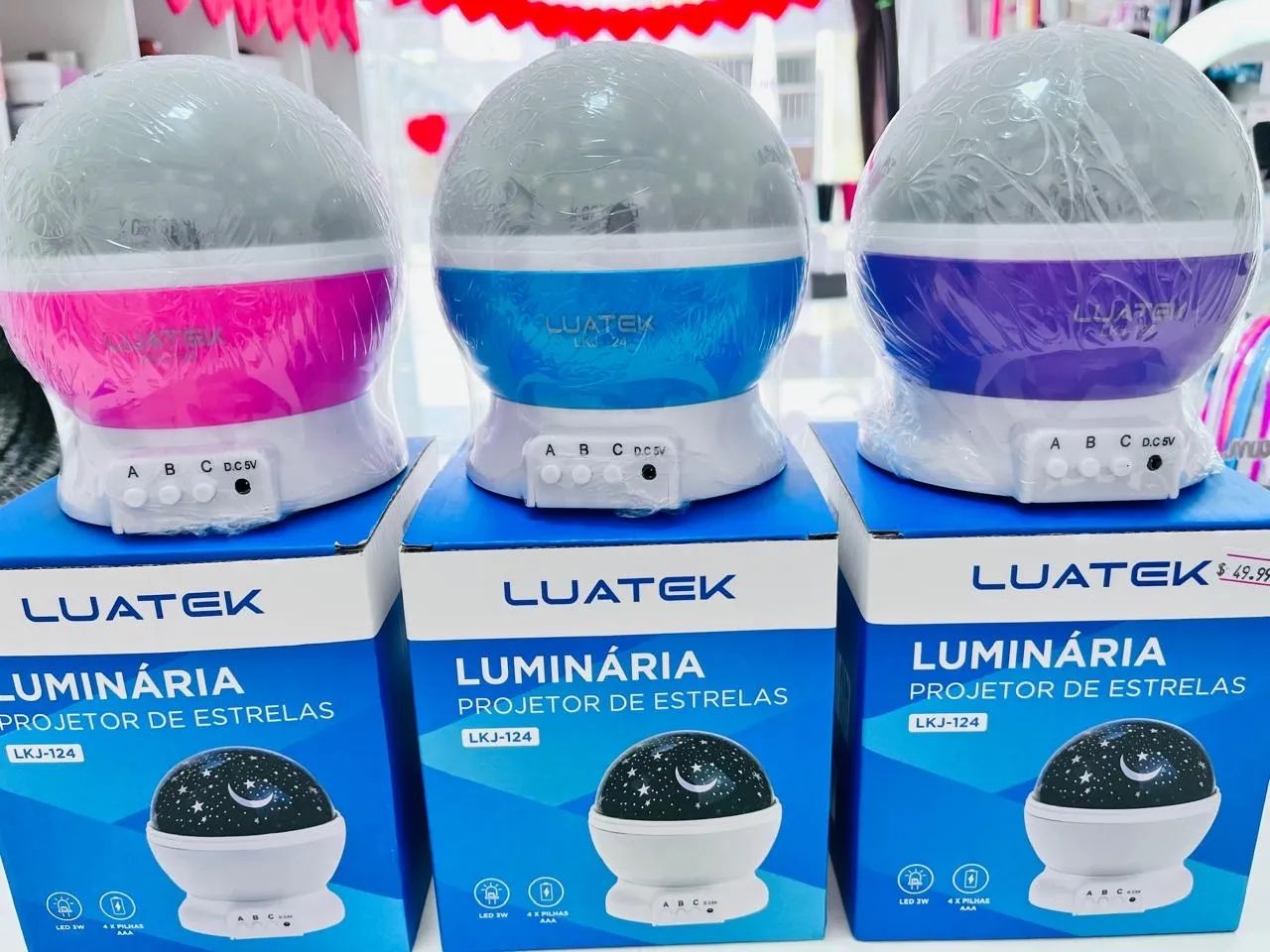 Luminária Projetor de Estrelas Luatek
