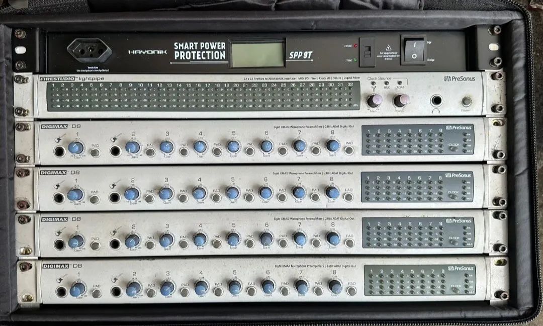 Sistema de gravação Presonus 32 canais