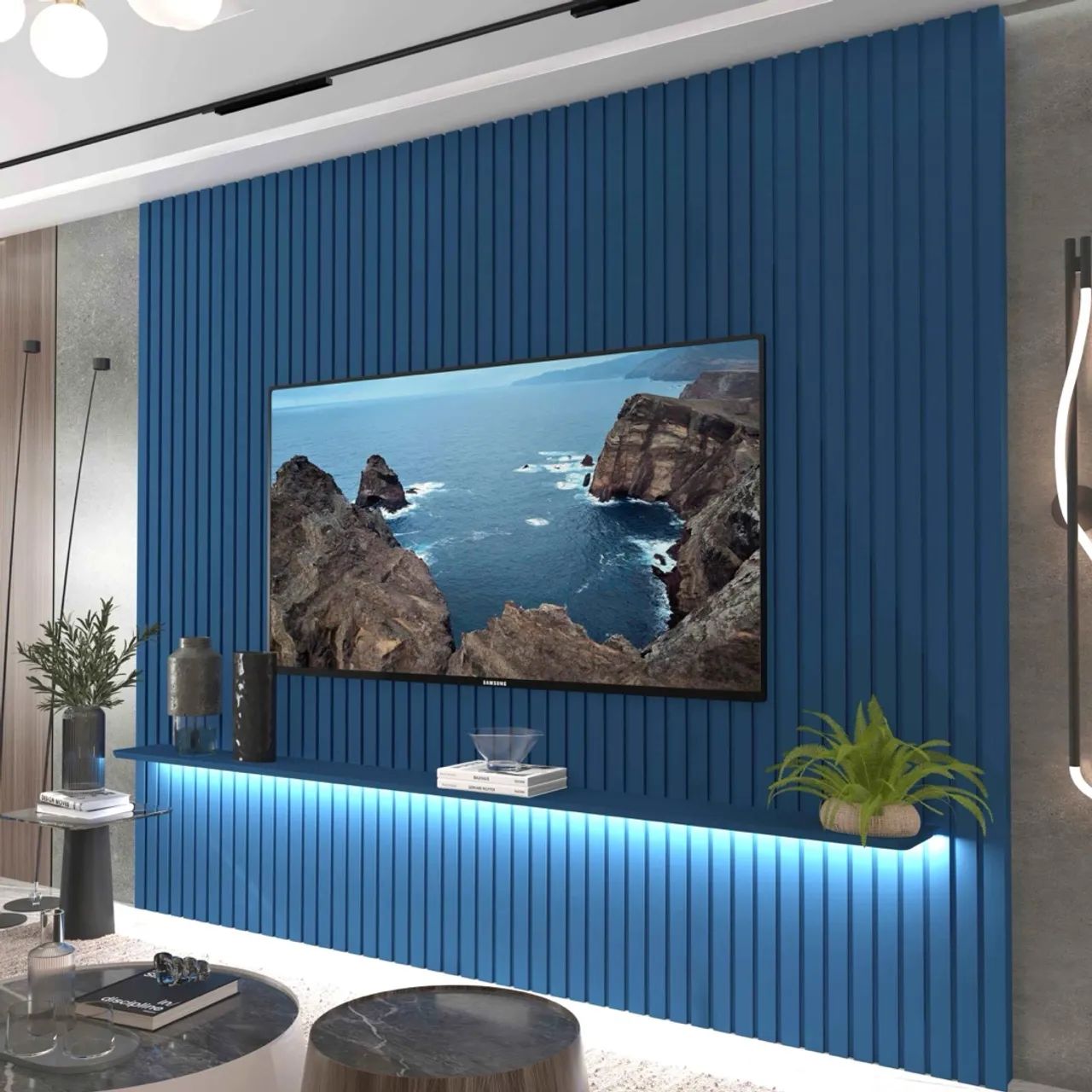 Painel  Ripado 230m com LED s665 - Foto 3