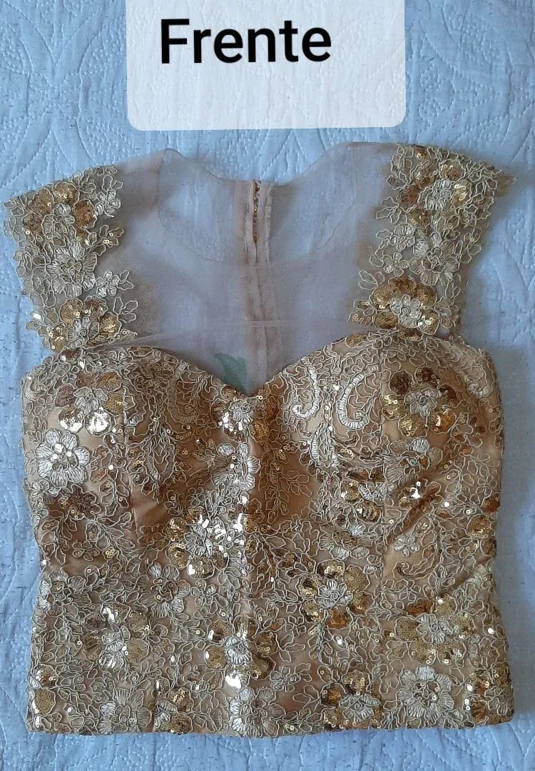 Vestido debutante dourado - Foto 4