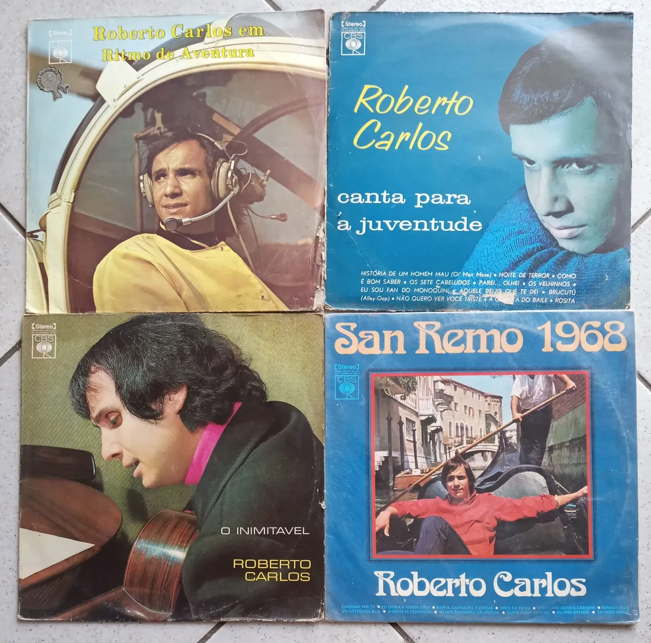 Coleção Roberto Carlos Em Discos De Vinil Com 12 Álbuns