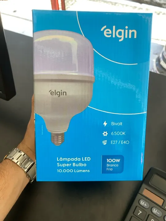 Bulbo 100w Elgin na promoção