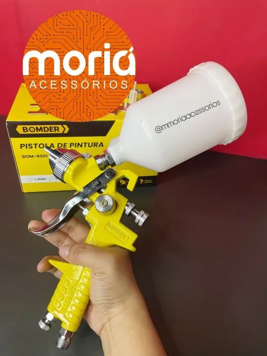 Pistola de Pintura Profissional 600ml -BOMDER - Foto 3