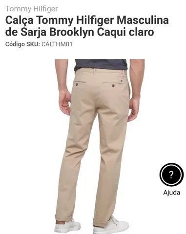 Calça cargo jeans clara - Hilf