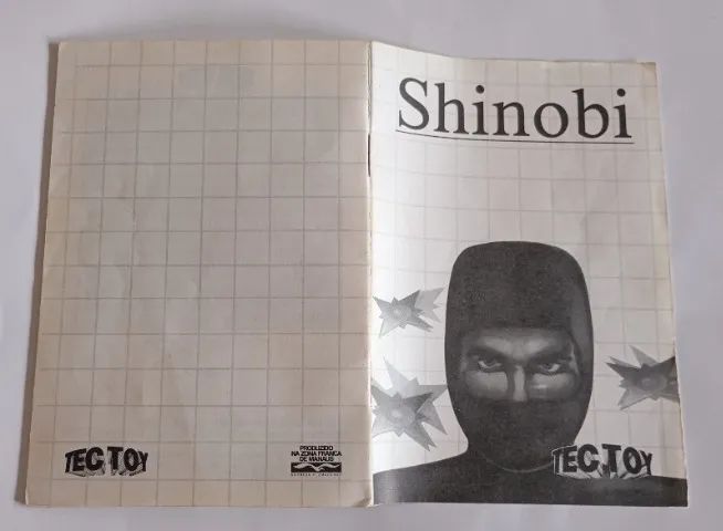 Manual Do Jogo Shinobi Master System Tec Toy