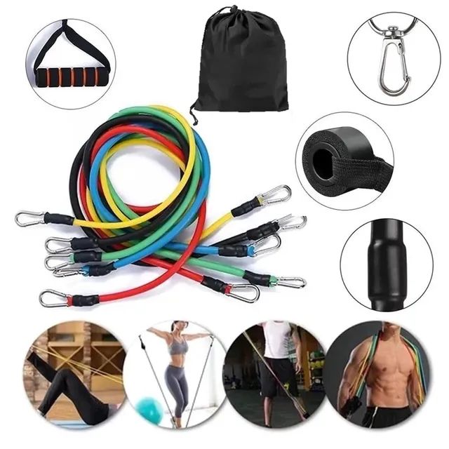 Kit com 05 elásticos para ginástica academia - Foto 4
