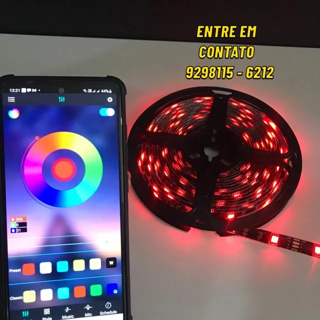 Fita LED Bluetooth com controle - Entregamos 9h ás 23h