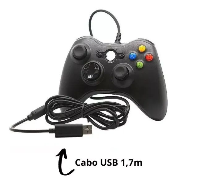 Controle Para Xbox 360, Com Fio Compatível Com Xbox 360, PC, Notebook e outros. - Foto 2