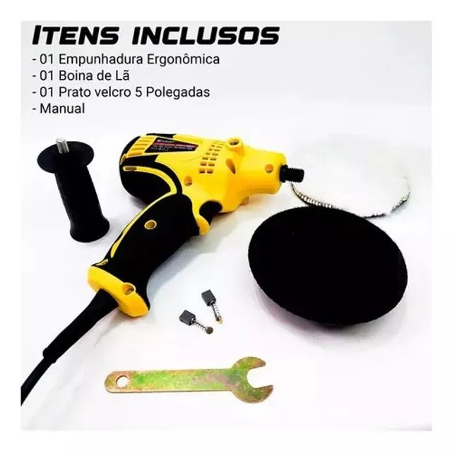 Politriz Lixadeira Multifunções Automotiva 5 Polegadas 700W similar a Dewalt Nova - Foto 5