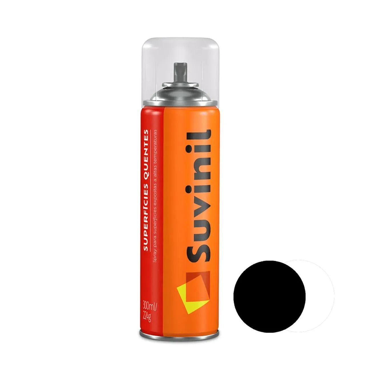 Spray Preto Fosco Alta Temp Suvinil