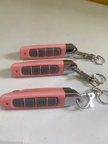 Controle para motor de portão de garagem cor rosa, azul e preto entregamos codificado