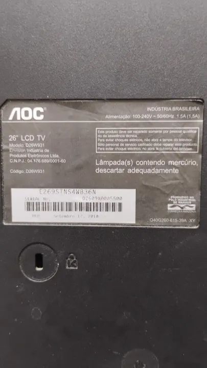 TV AOC LCD 26 polegadas  - Foto 2