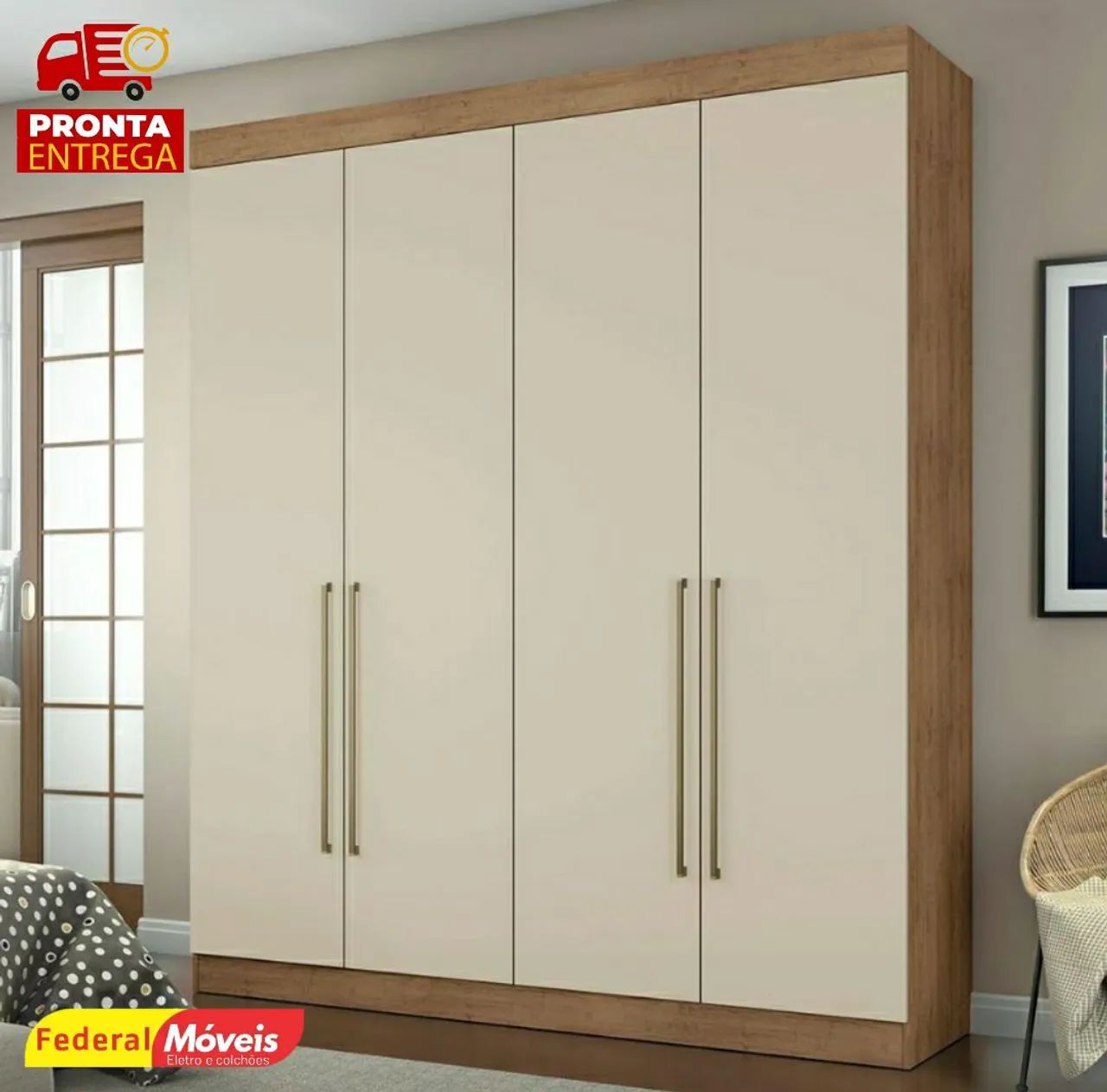 Guarda Roupa 100%MDF Novo Fazemos Entrega 