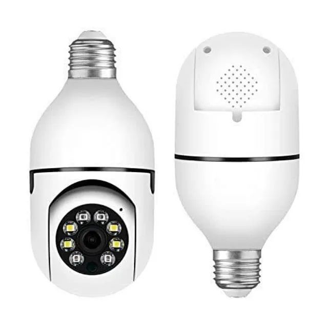 Camera Wifi Lampada Segurança 360 Ip Full Hd