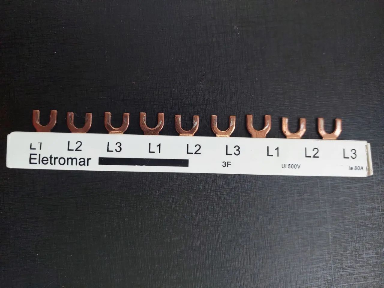 Barramento pente trifásico Eletromar