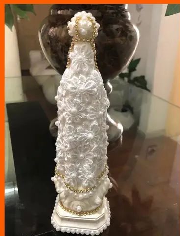 Imagens de Gesso Decoradas Artesanais - Foto 4