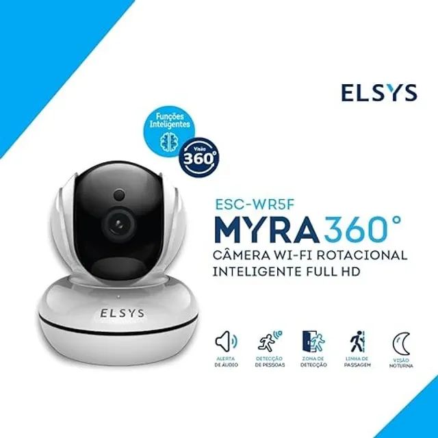 Câmera Inteligente Wifi Giratória Full HD Myra 360 ESC-WR5F Elsys - Foto 2