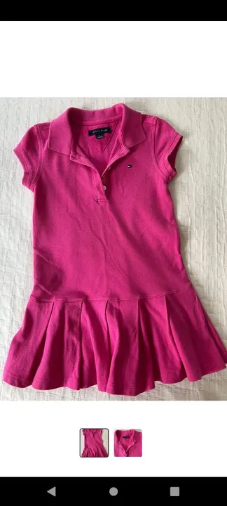 Vestido rosa pink Tommy Hilfiger 7 anos