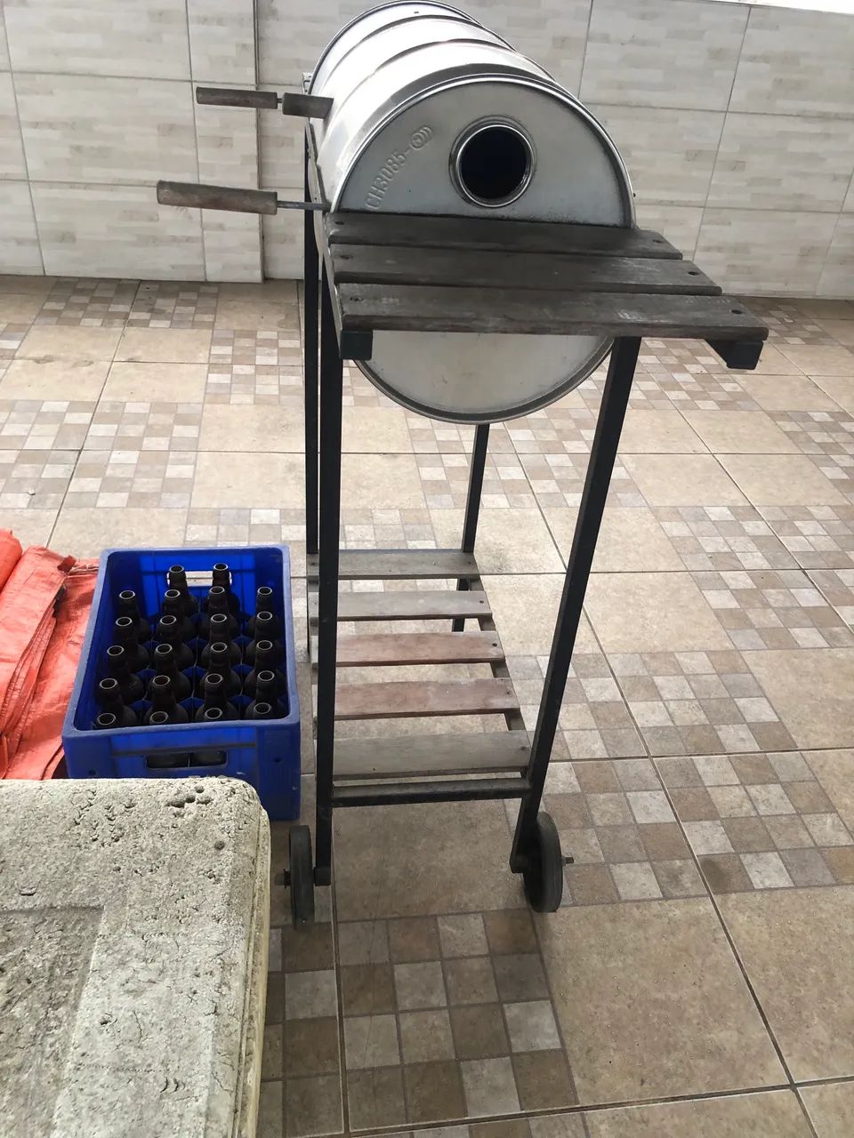 Churrasqueira lona isopor caixa de cerveja 64315478133505123