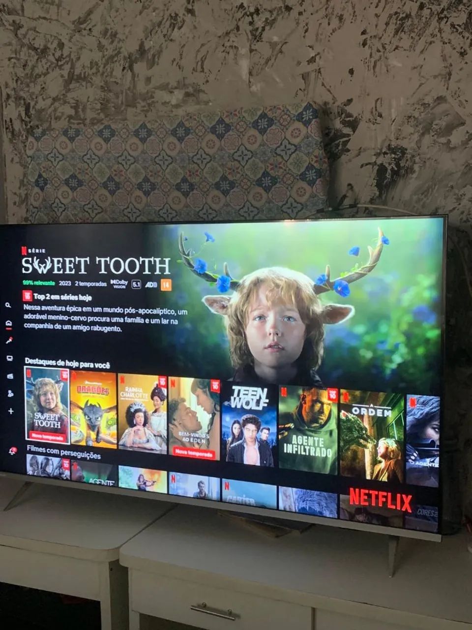 Tv smart 58 Philips para consertar ou retirada de peças 