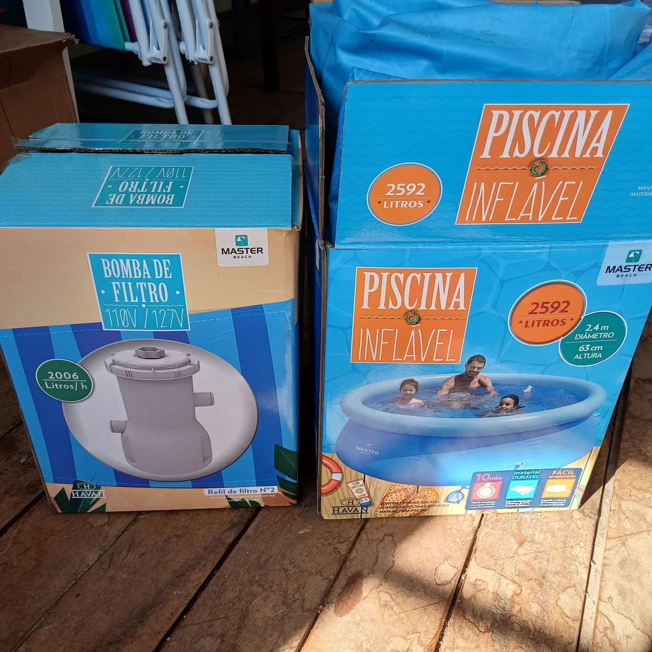 Piscina inflável Master 2595 litros. - Foto 2