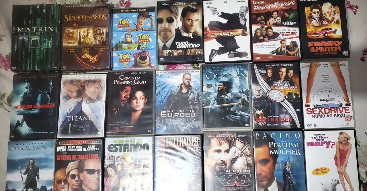 Lote de DVDs