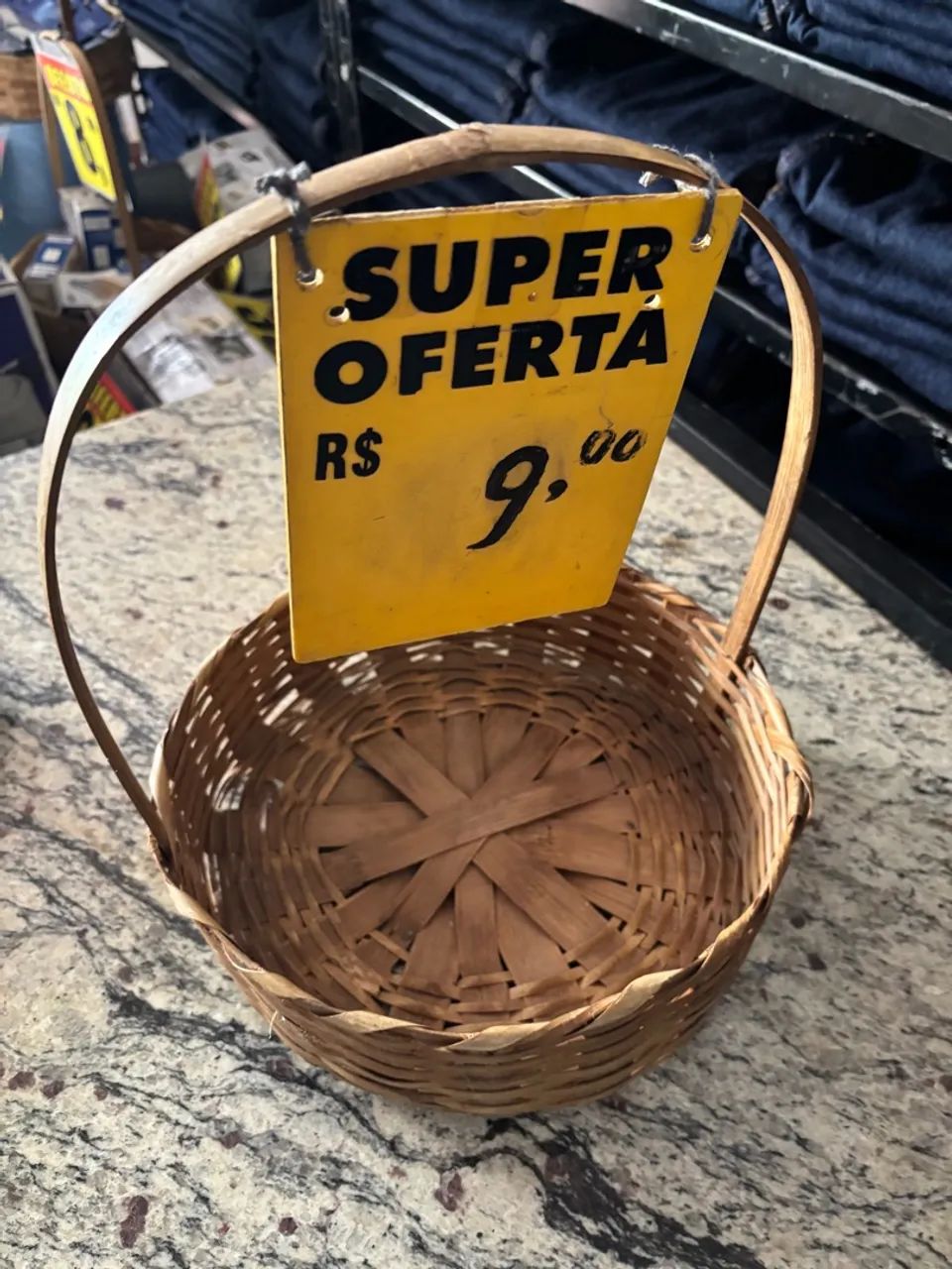 Cesta para café da manhã em Vime: Super Oferta, só 9 reais cada unidade  - Foto 2