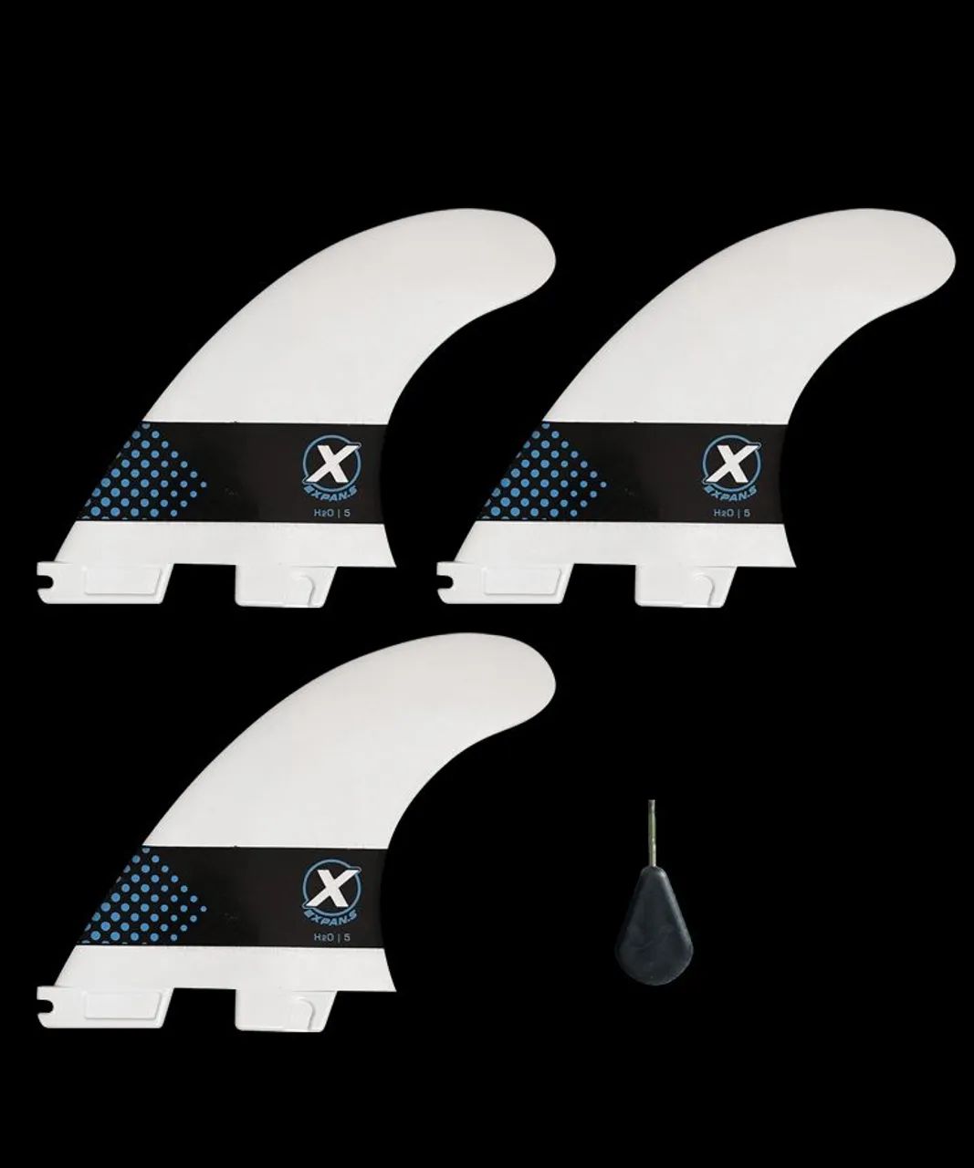 Conjunto de 3 Quilhas para Surfe