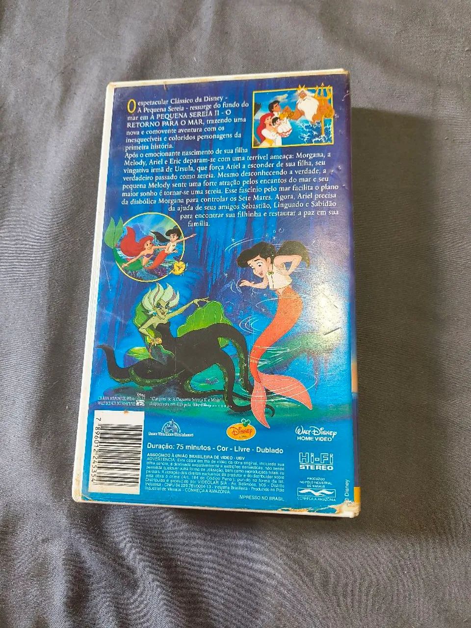 Fita VHS Disney A Pequena Sereia II 2  - Foto 2