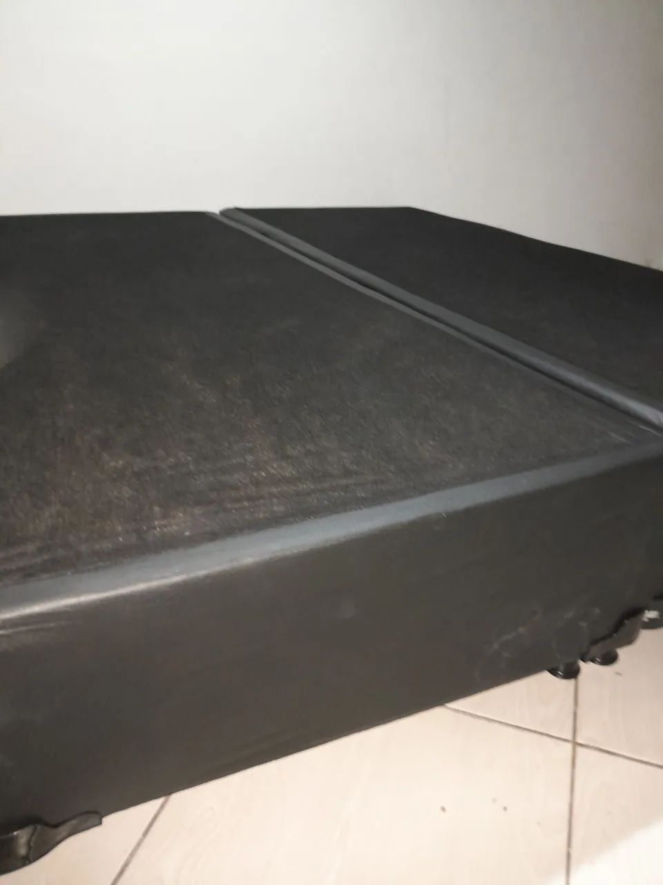 Base box cama queen preta $ 600 - Foto 2