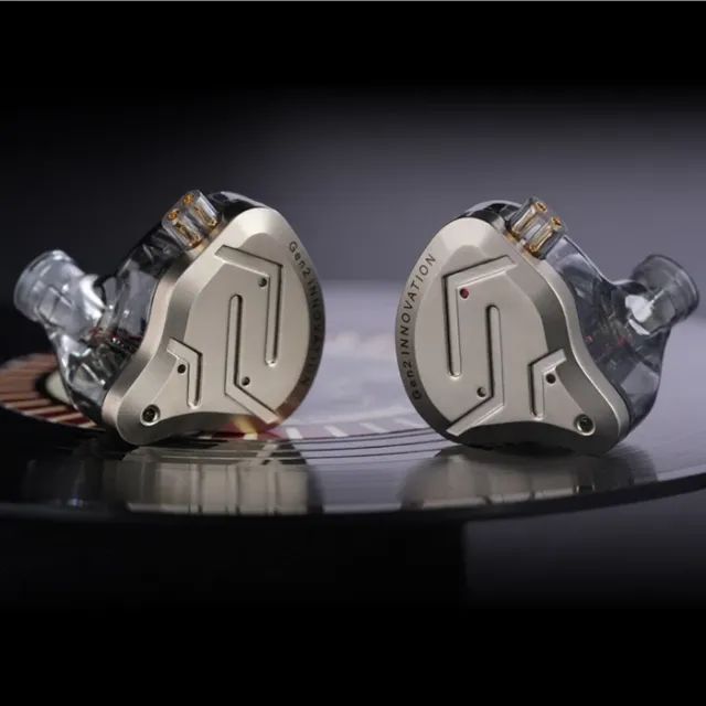 KZ ZSN Pro 2 Fone de ouvido intra-auriculares GOLD, SILVER e BLUE Sem Microfone - Foto 2