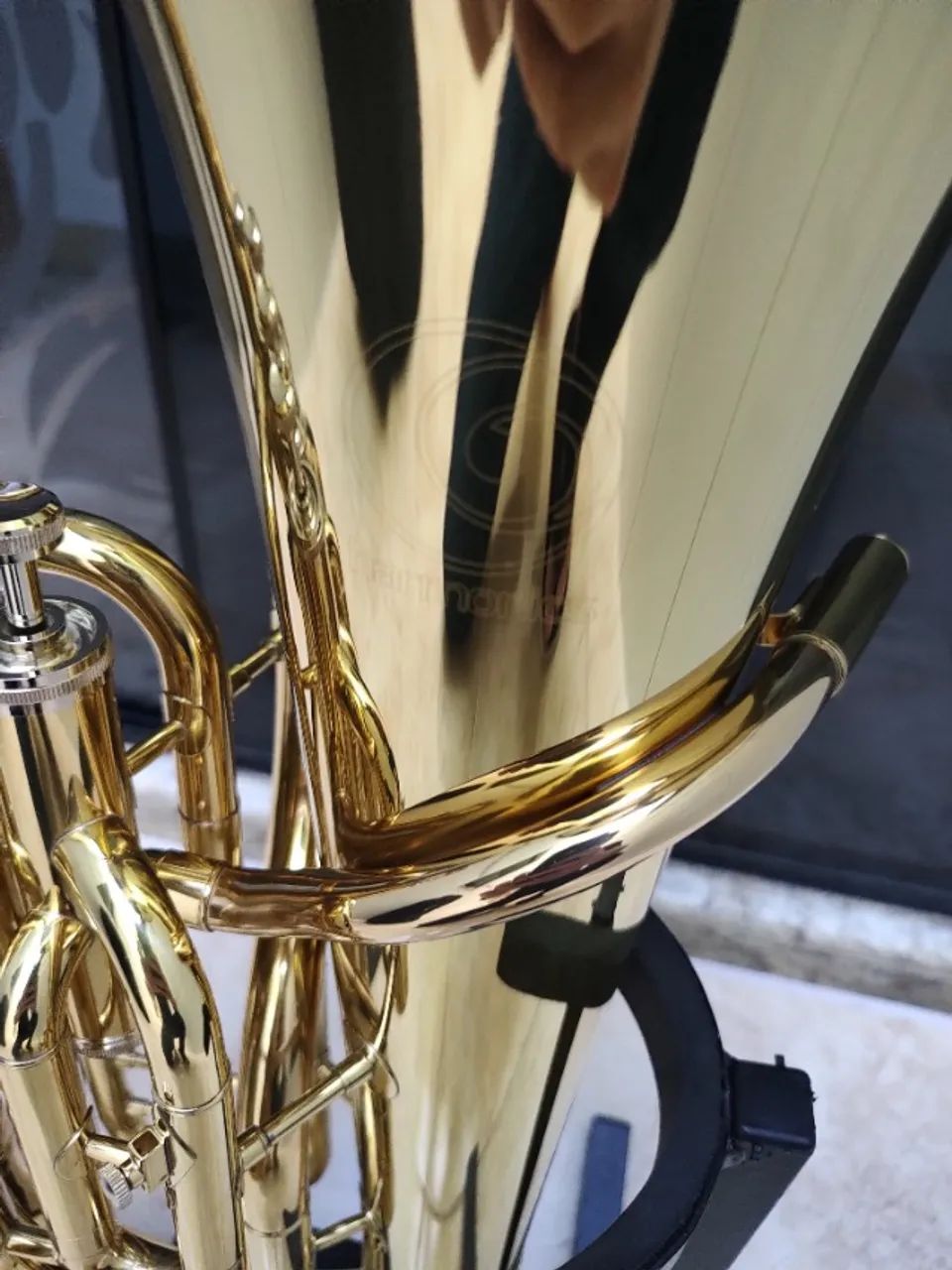 Euphonium Bombardino Harmonics HEU-1140L Sib 4 Pistos- Novo - Aceito trocas - Parcelo 18x - Foto 2
