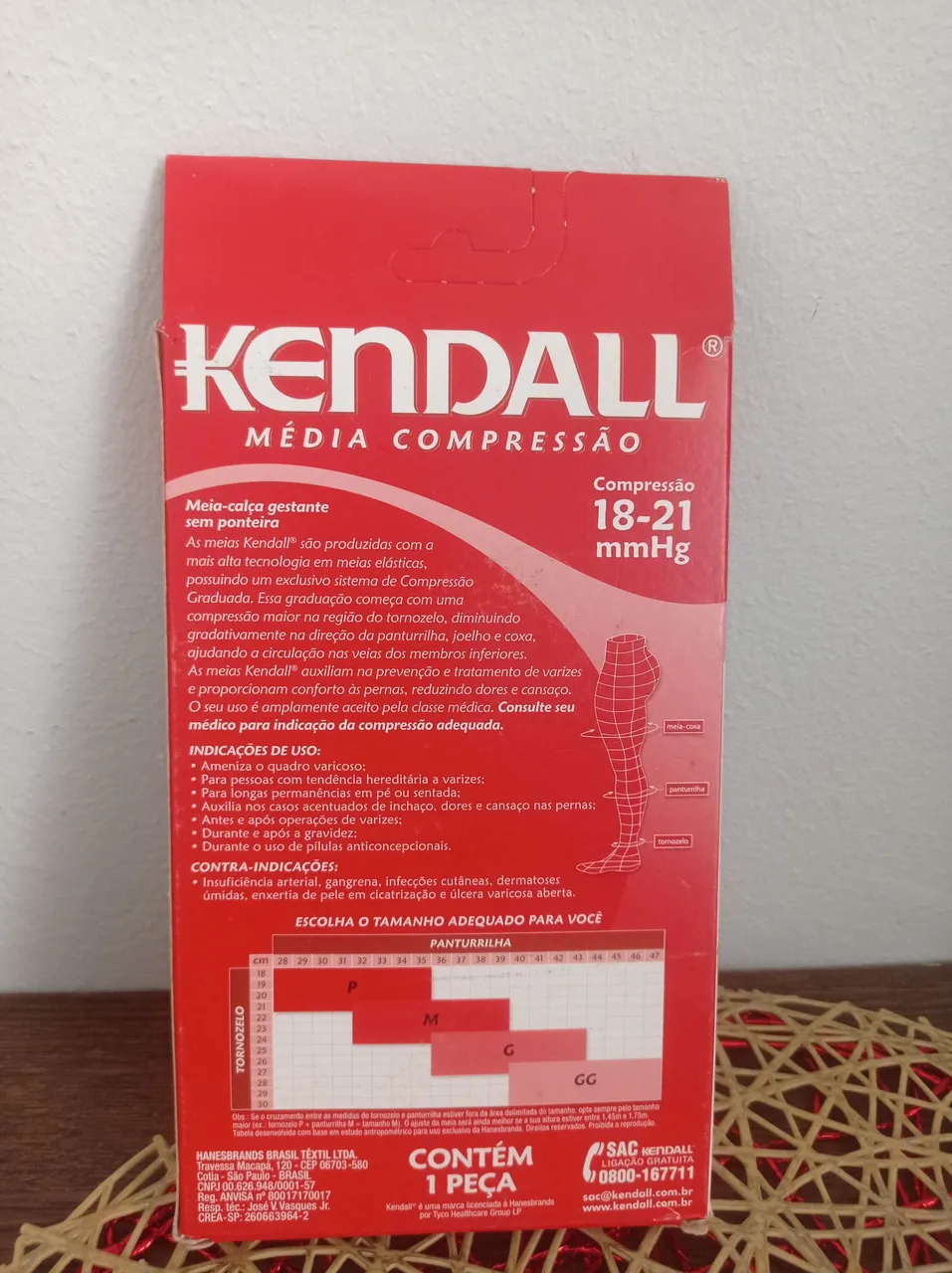Meias Kendall - Compressão 18-21 mmHg - Nova