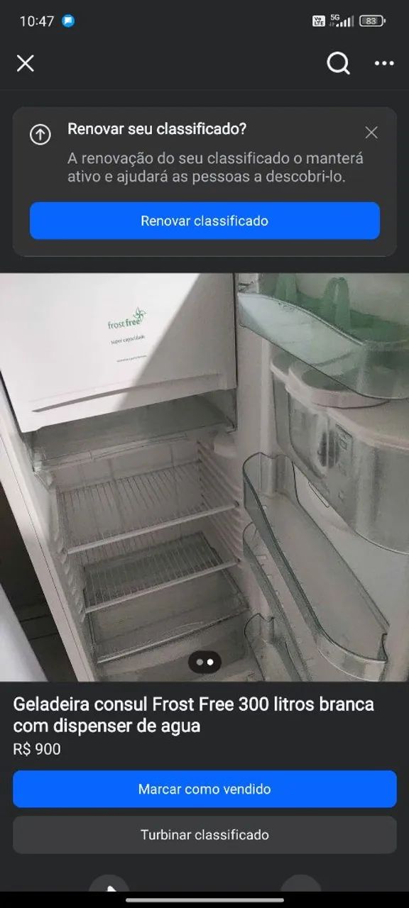 Geladeira Consul Frost Free 300 Litros Branca com Dispenser de Água - Foto 2