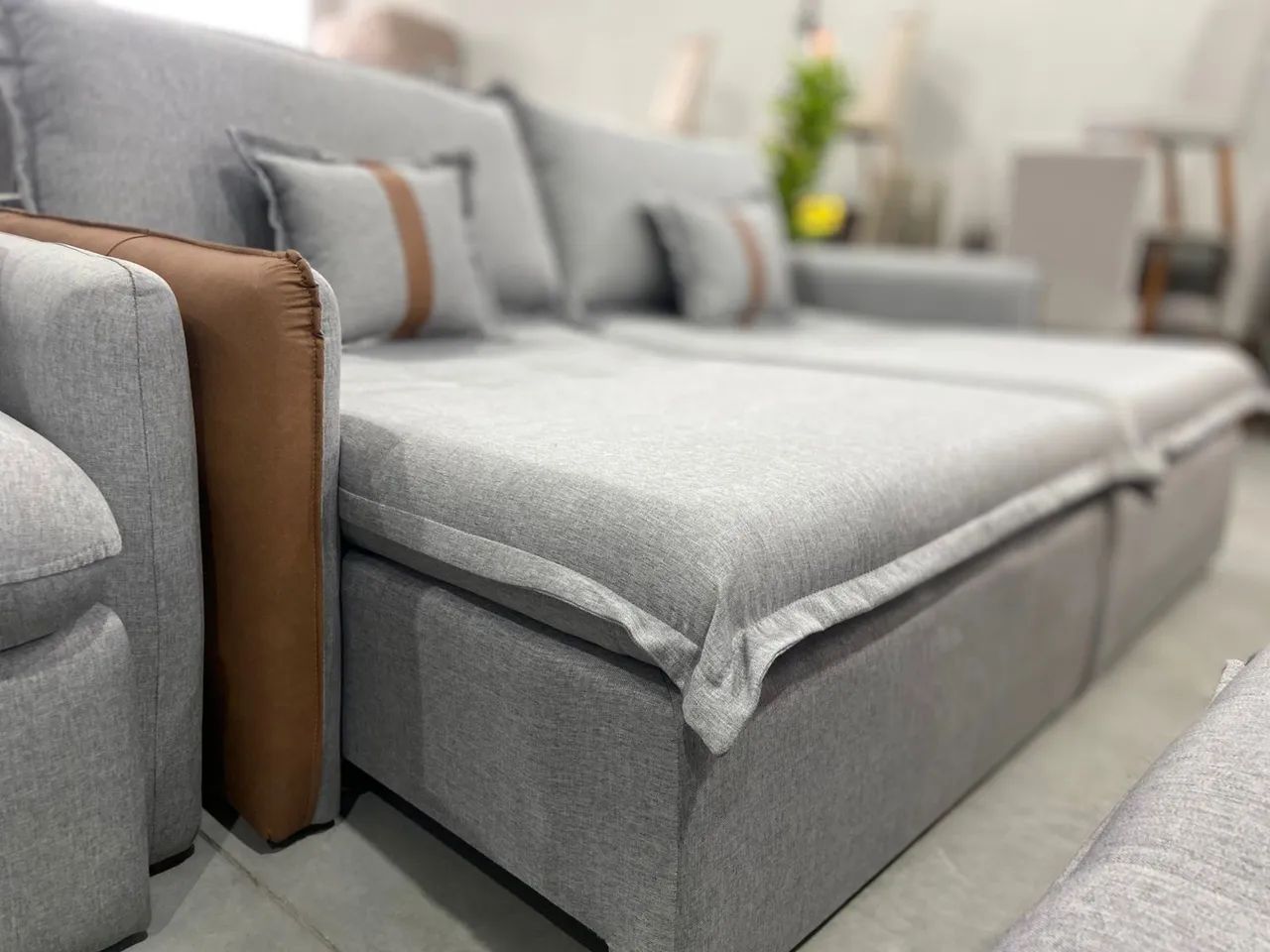 Sofá cama moderno slim sem caixaria  - Foto 5