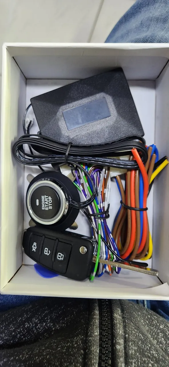 Kit Partida Motor Botão Start Stop + Chave Presencial