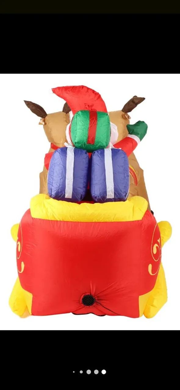Papai Noel e Renas Inflável Gigante  - Foto 3