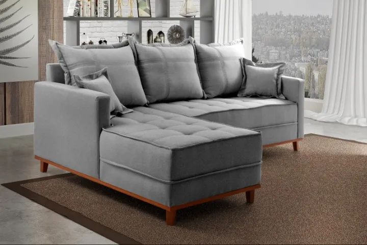 Conjunto Estofado Milão 230 Mudulos 2Lgs mais Chaise SR - Foto 2